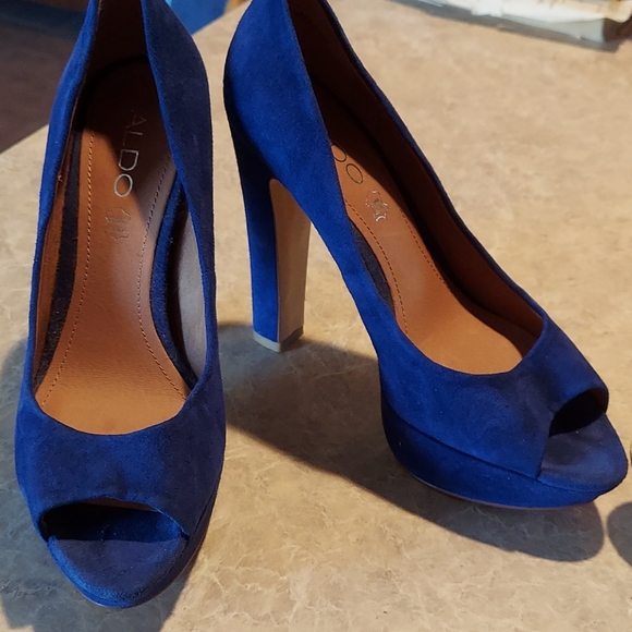Aldo platform suede heels - Picture 2 of 6